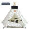 Cozy Pet Teepee Tent With Cushion And Blackboard For Cats And Small Dogs 17