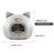 Warm Winter Cat Cave Bed With Removable Cushion 8
