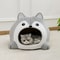 Plush Pet Bed Sofa Cushion Cave Style Lounger For Cats And Small Dogs 4