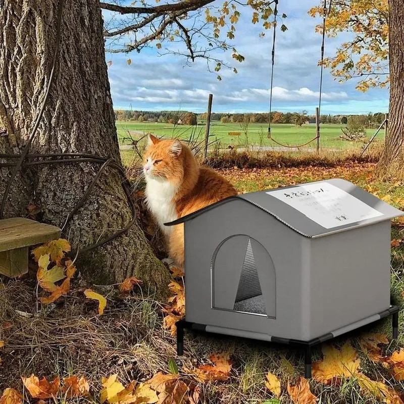 Outdoor Waterproof Cat House For Winter Shelter And Comfort 3