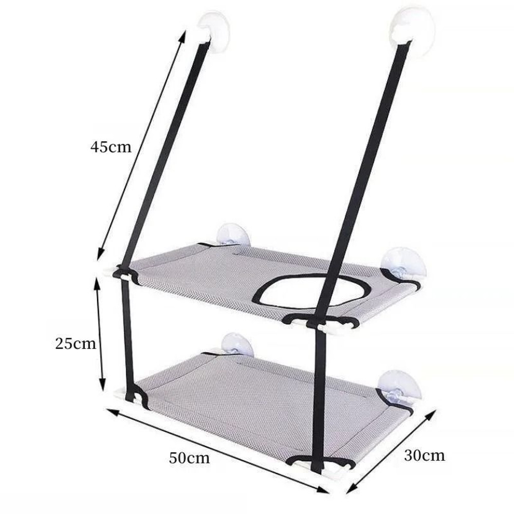 Cat Window Hammock Bed With Suction Mount For Sunbathing And Play 2