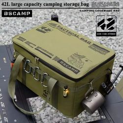 large capacity folding outdoor storage box for camping and travel