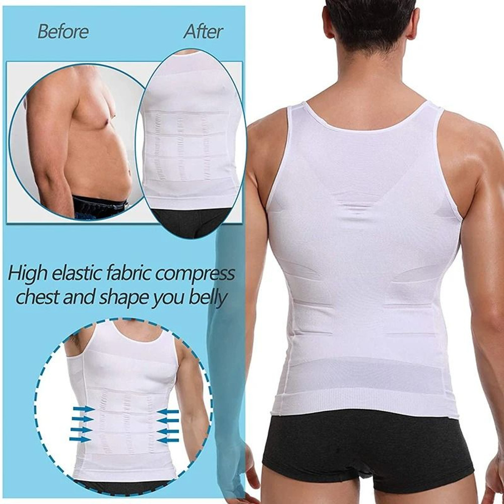 Mens Compression Shaper Vest For Slimming And Workout Support 3