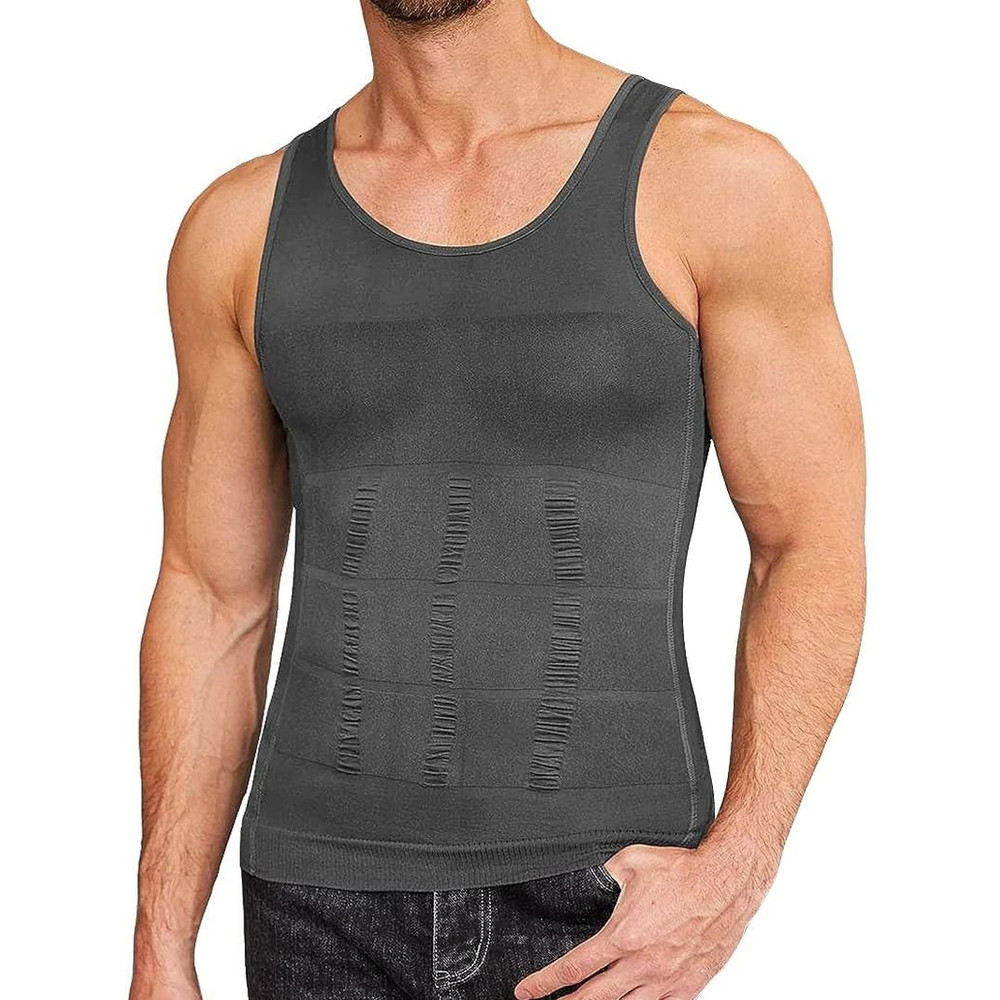 Mens Compression Shaper Vest For Slimming And Workout Support 14