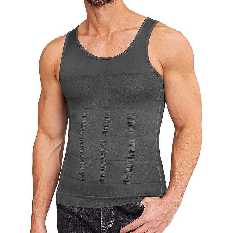 Mens Compression Shaper Vest For Slimming And Workout Support 14