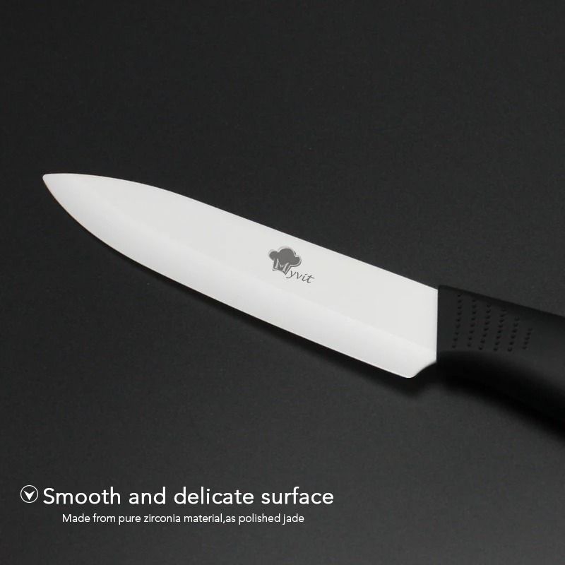 Ceramic Kitchen Knife Set With Peeler And Protective Sheaths For Precision Cutting 3
