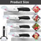 Ceramic Kitchen Knife Set With Peeler And Protective Sheaths For Precision Cutting 4