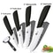 Ceramic Kitchen Knife Set With Peeler And Protective Sheaths For Precision Cutting 17