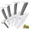 Ceramic Kitchen Knife Set With Peeler And Protective Sheaths For Precision Cutting 22