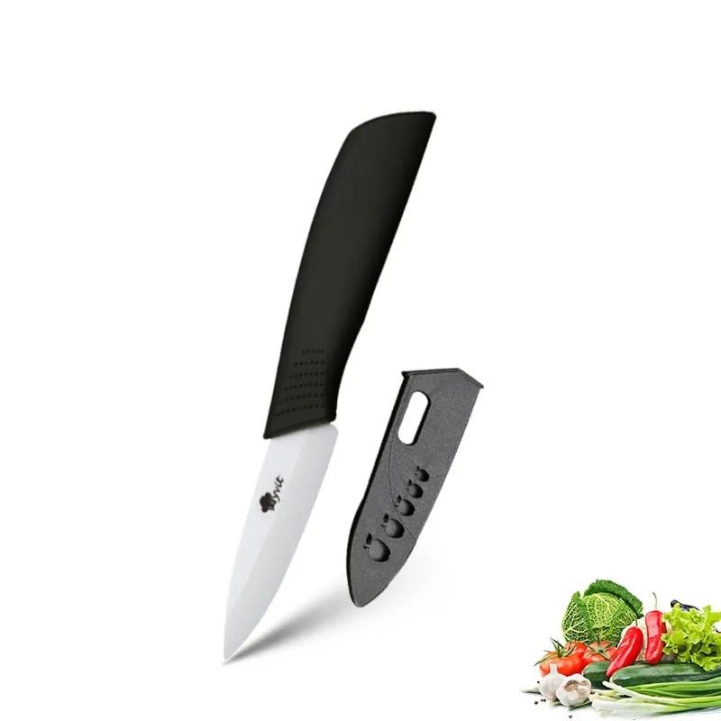 Ceramic Kitchen Knife Set With Peeler And Protective Sheaths For Precision Cutting 23