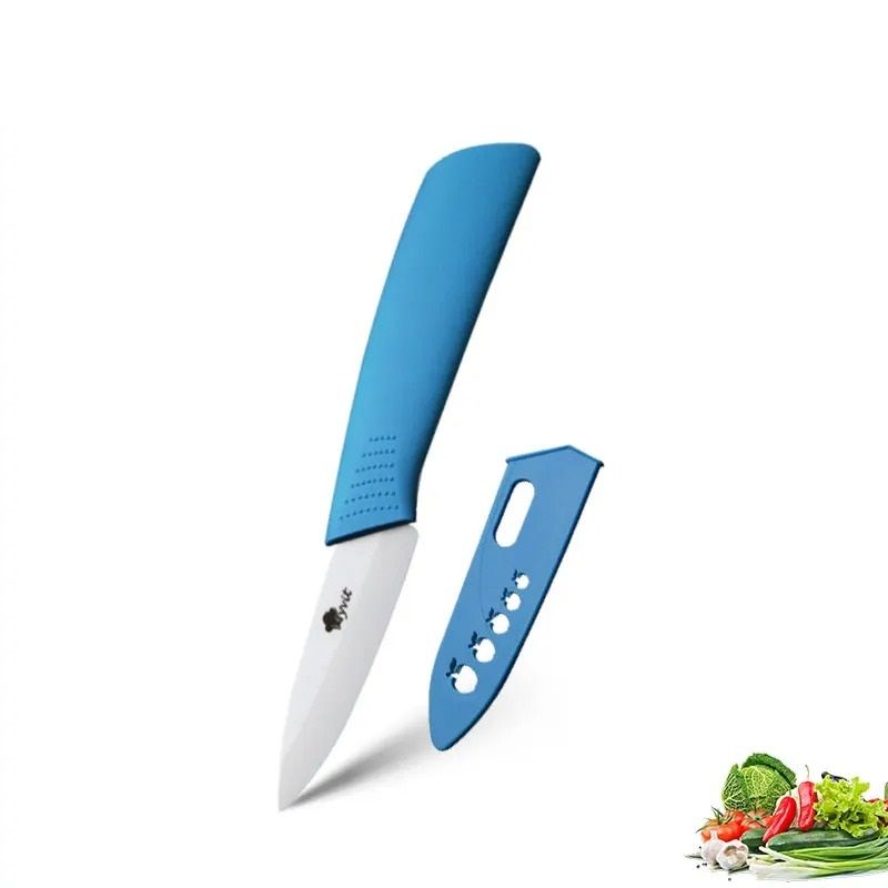 Ceramic Kitchen Knife Set With Peeler And Protective Sheaths For Precision Cutting 26