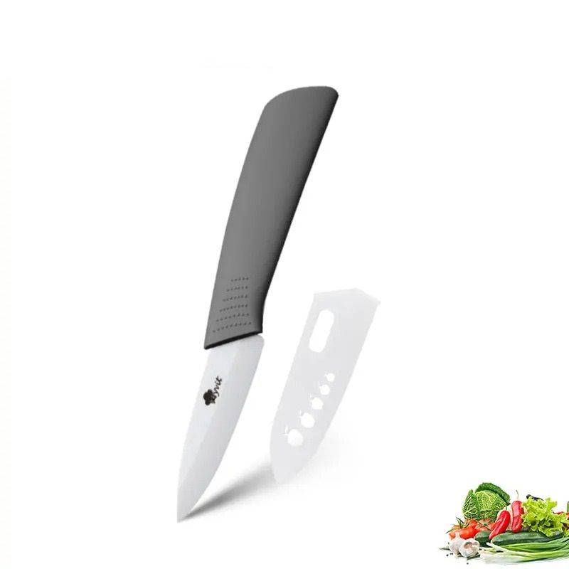 Ceramic Kitchen Knife Set With Peeler And Protective Sheaths For Precision Cutting 28