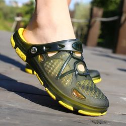 mens casual sport slippers with anti slip cushioning sole for everyday comfort