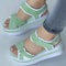 Womens Color Block Wedge Sandals With Platform Heel For Summer Style And Comfort 1