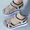 Womens Color Block Wedge Sandals With Platform Heel For Summer Style And Comfort 3