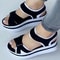 Womens Color Block Wedge Sandals With Platform Heel For Summer Style And Comfort 4