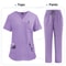 High Quality Women Medical Scrubs Set Nursing Uniform Top And Pants 10