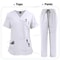 High Quality Women Medical Scrubs Set Nursing Uniform Top And Pants 5