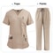 High Quality Women Medical Scrubs Set Nursing Uniform Top And Pants 7