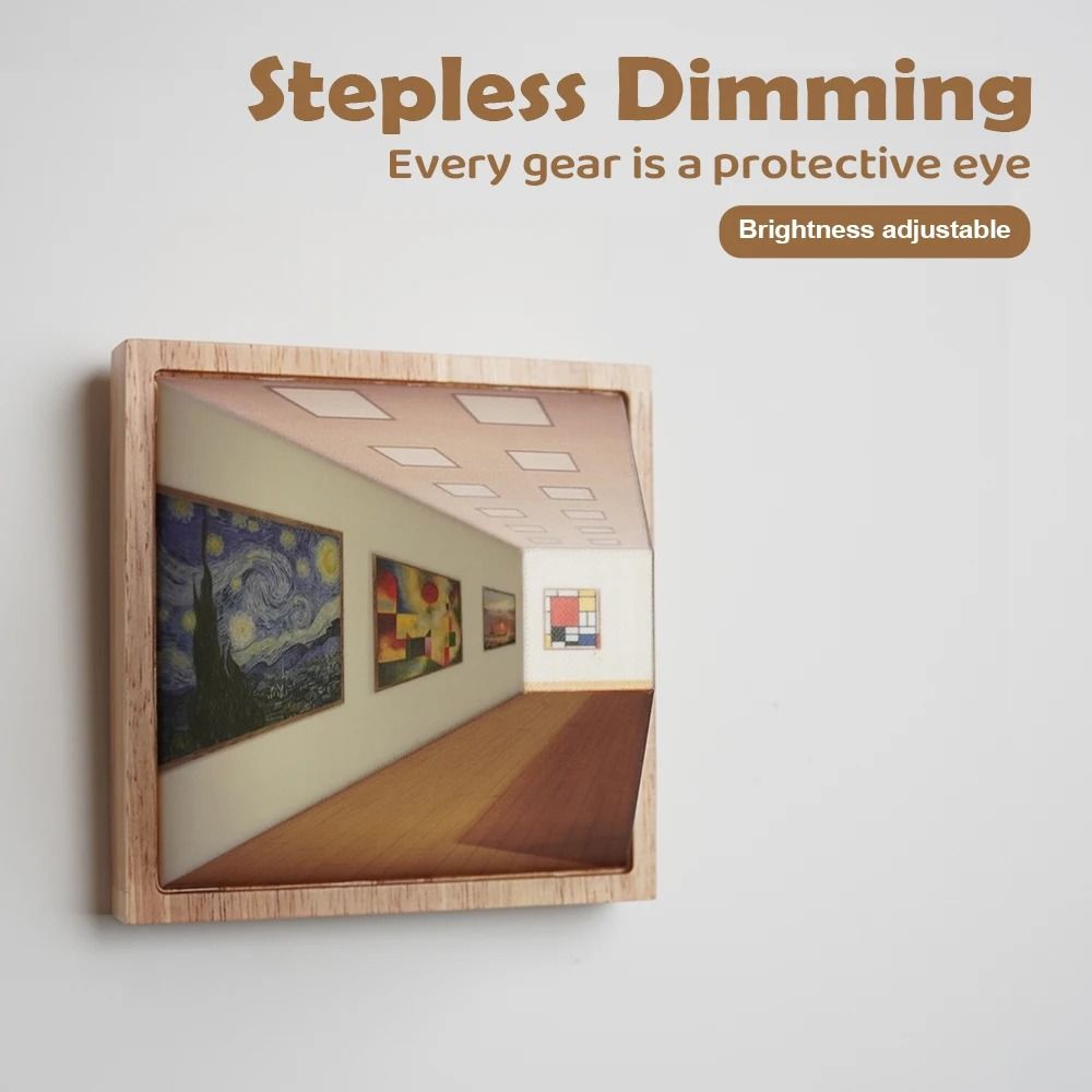 Naked Eye 3D Visual Night Light Wall Lamp 1