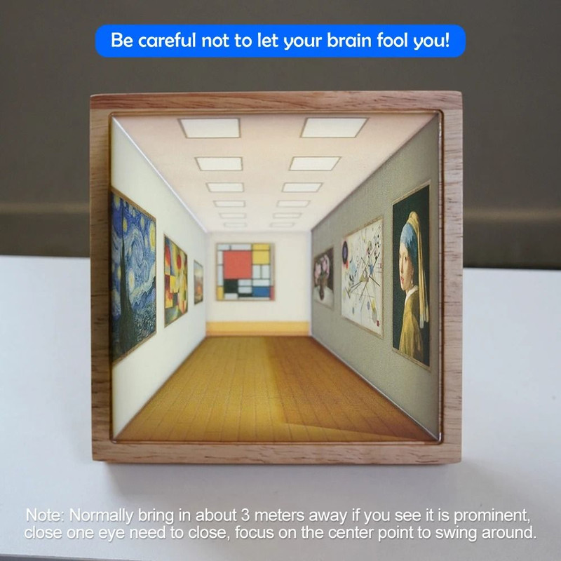 Naked Eye 3D Visual Night Light Wall Lamp 2