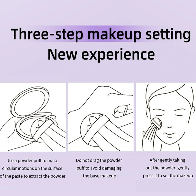 Waterproof Violet Cream Stick Powder For Face 3