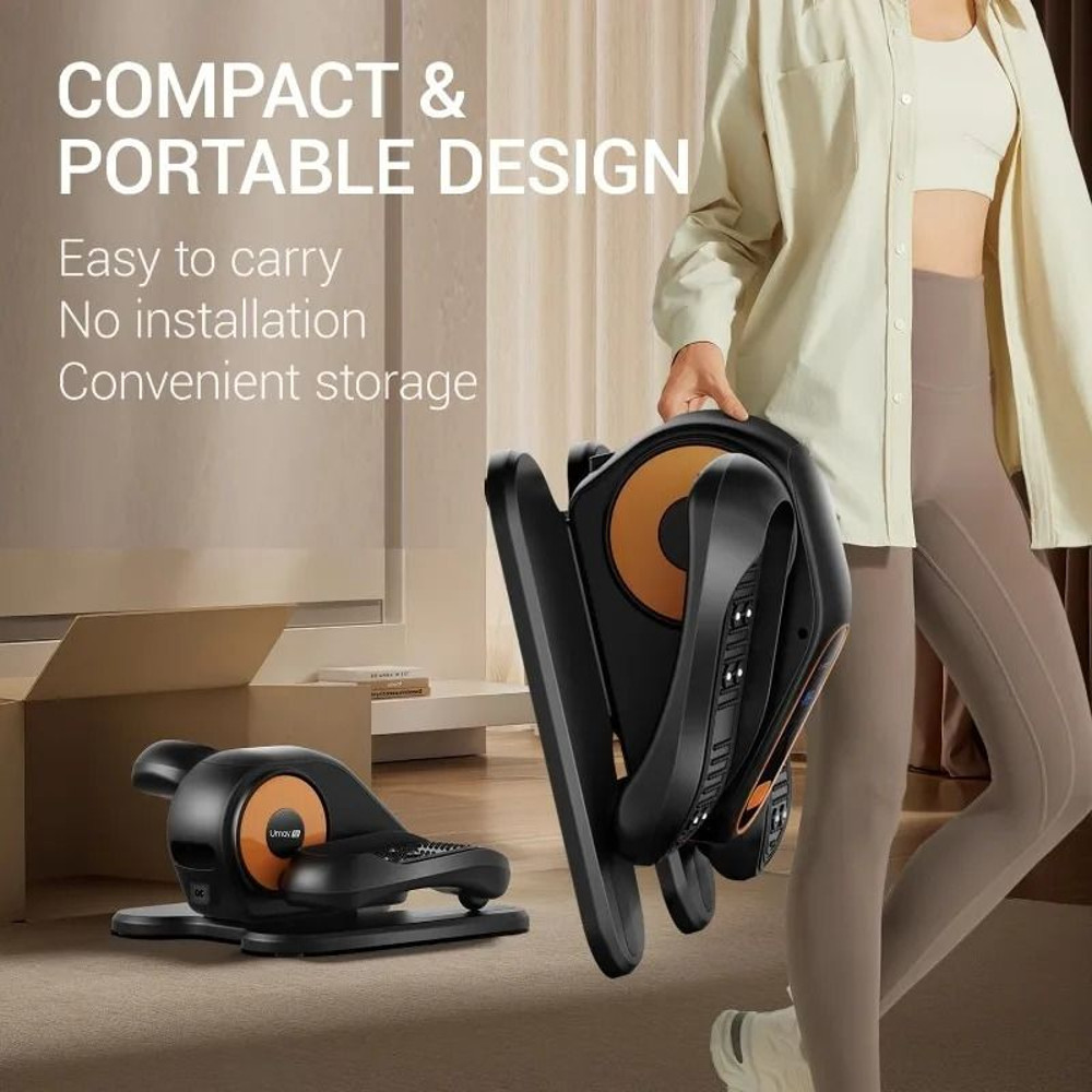 Quiet Portable Under Desk Elliptical Trainer For Seniors And Seated Workouts With Remote Control 5