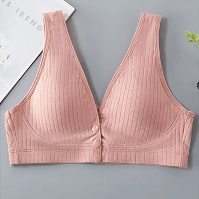 Breathable Cotton Nursing Bra With Front Opening For Breastfeeding Comfort 4