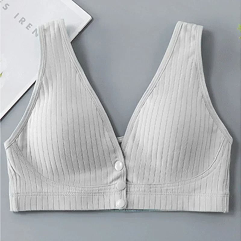 Breathable Cotton Nursing Bra With Front Opening For Breastfeeding Comfort 5