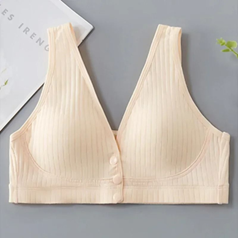 Breathable Cotton Nursing Bra With Front Opening For Breastfeeding Comfort 6