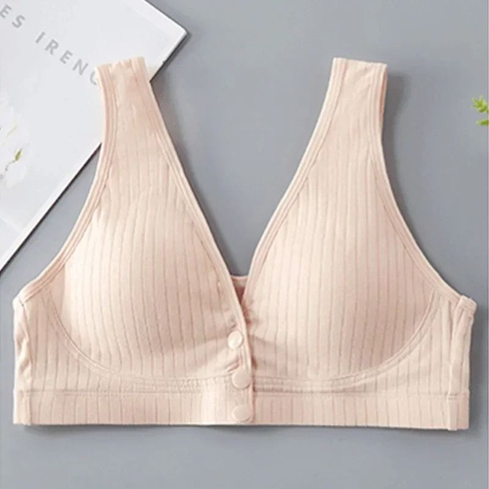 Breathable Cotton Nursing Bra With Front Opening For Breastfeeding Comfort 8