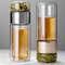 Elegant Borosilicate Glass Tea Infuser Bottle 420ML 0