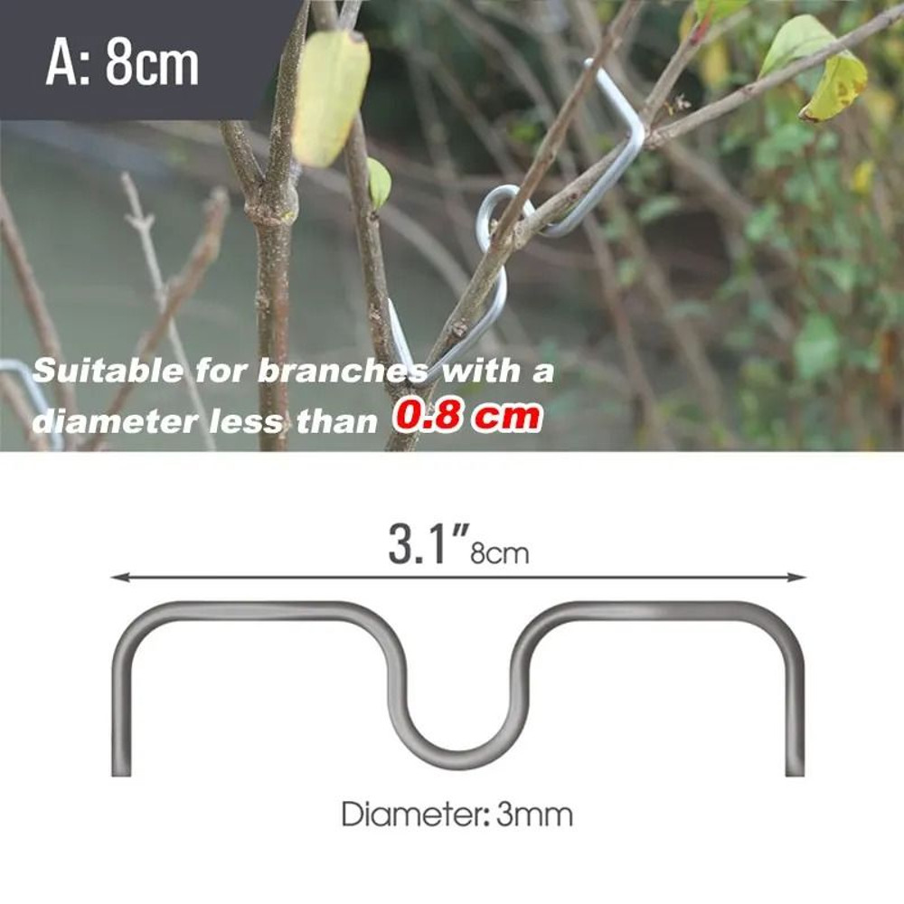 Heavy Duty Garden Branch Spreader Clips Set Reusable Limb Support Fixators For Fruit Trees And Vine 6