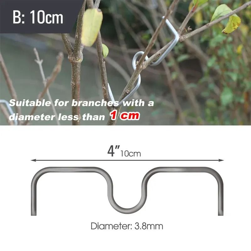 Heavy Duty Garden Branch Spreader Clips Set Reusable Limb Support Fixators For Fruit Trees And Vine 7