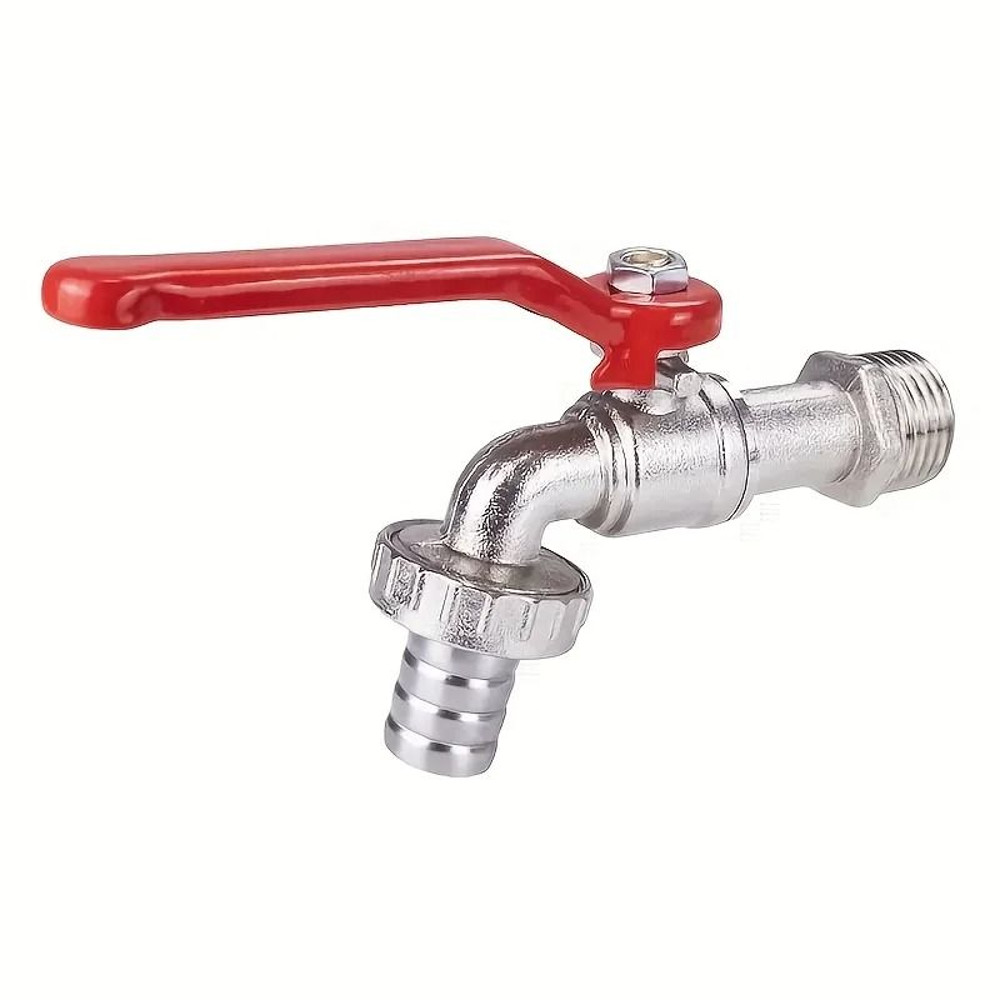 Heavy Duty Brass Garden Water Faucet With EasyTurn Lever Handle 6