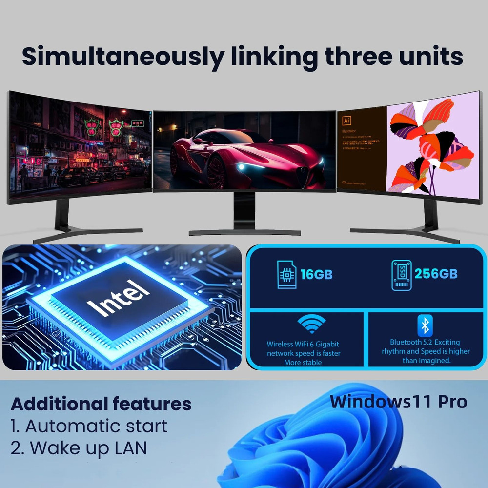 Portable Mini PC With Intel Core I9 And 1TB Storage For Home Office And Gaming 1