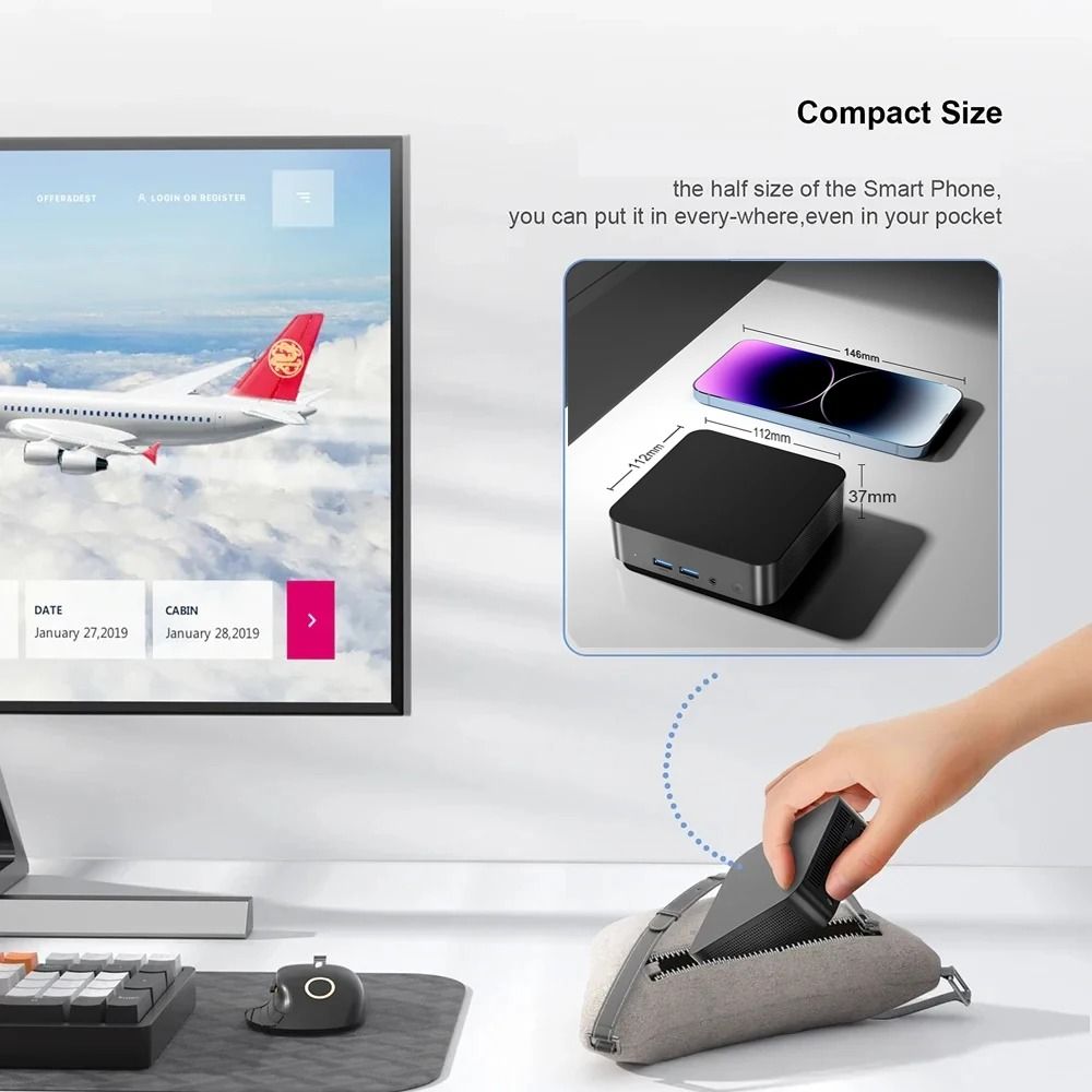 Portable Mini PC With Intel Core I9 And 1TB Storage For Home Office And Gaming 3