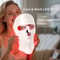 Rechargeable LED Face And Neck Mask With Seven Color Light Therapy For Skin Rejuvenation 0