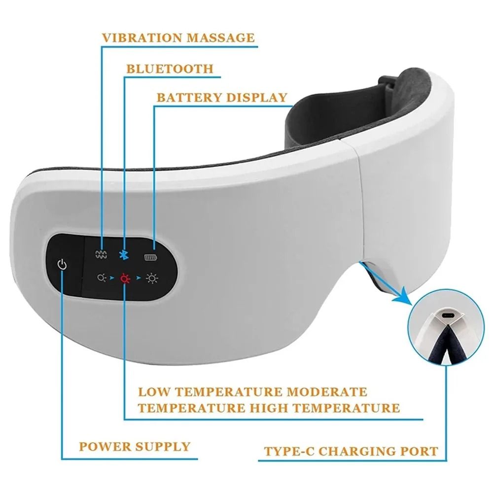 Smart Electric Eye Massager With Heat And Music Therapy 2