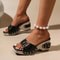Summer Wedge Platform Sandals With Buckle Decor For Women 1