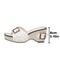 Summer Wedge Platform Sandals With Buckle Decor For Women 4