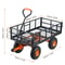 Heavy Duty Metal Garden Utility Cart With Dump Feature And High Load Capacity 6