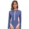 Protective Long Sleeve One Piece Swimsuit For Women With Slim Fit And Zipper Closure 6