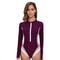 Protective Long Sleeve One Piece Swimsuit For Women With Slim Fit And Zipper Closure 8