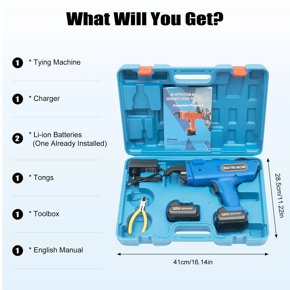 Cordless Electric Rebar Tie Machine With Battery For Fast Steel Bar Binding 3
