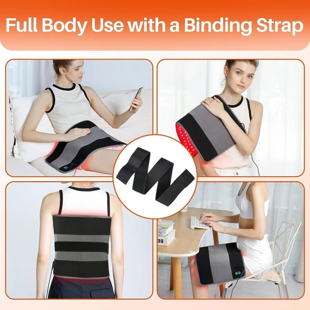 Full Body Red And Infrared Light Therapy Pad With 242 LEDs For Muscle Relief And Recovery 2