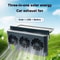 Solar Powered Car Cooling Fan With Three Ventilation Outlets For Interior Ventilation 1
