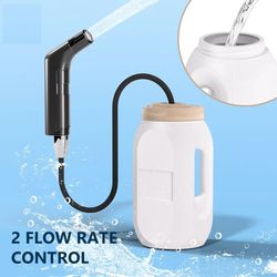 portable cordless bidet sprayer for personal hygiene and outdoor cleaning