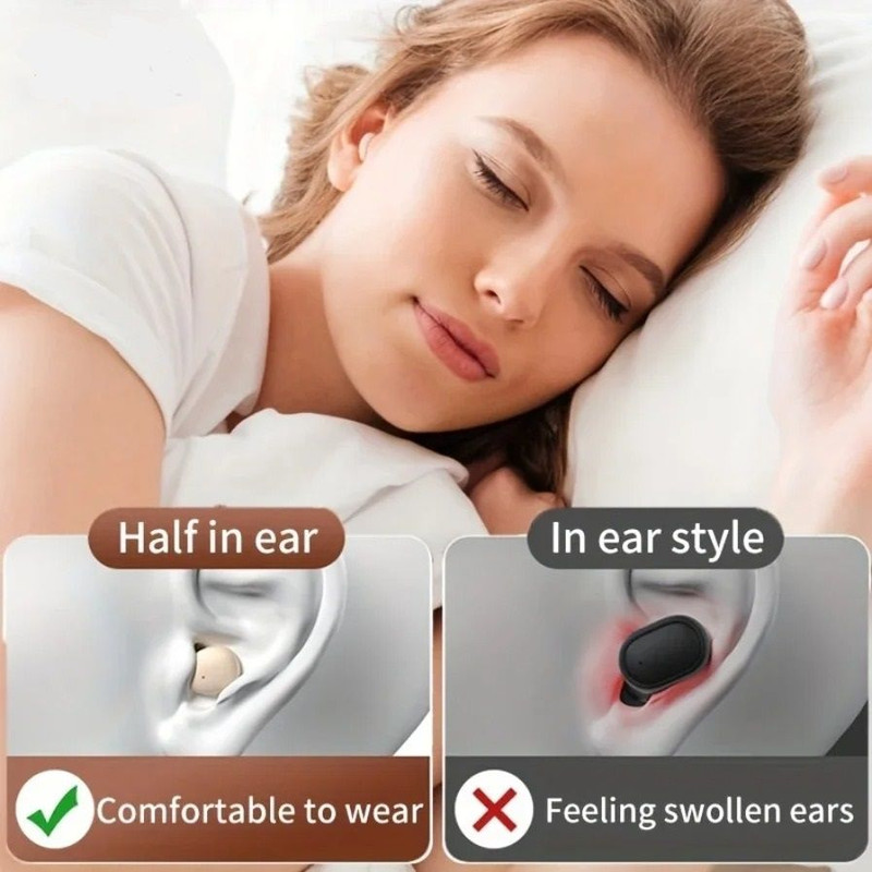 Mini Wireless Sleep Earphones With Noise Reduction And High Clarity Audio 1