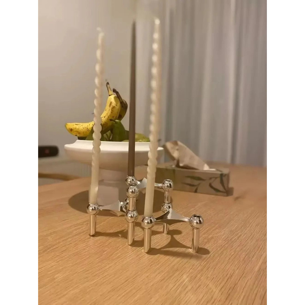 Elegant Silver Candle Holder For Modern Home Decor And Gifting 4